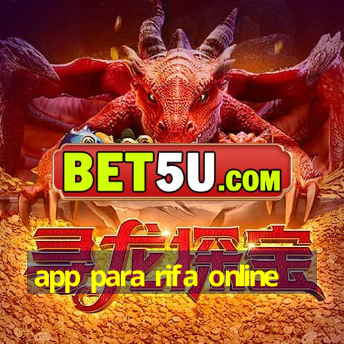 app para rifa online